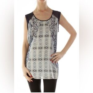 Cabi Animal Print lightweight sleeveless Tank Blouse Women’s Size XS